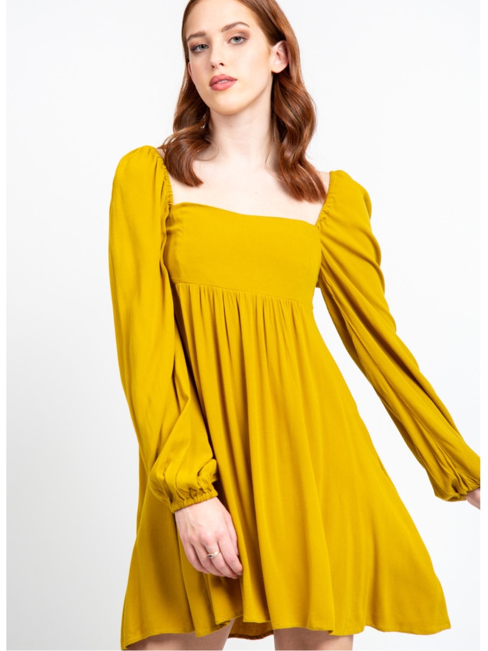 Jackson Rowe Farrah Dress in Ochre - Picture 2 of 15